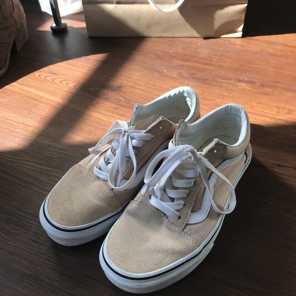 vans old skool frappe & true white womens shoes